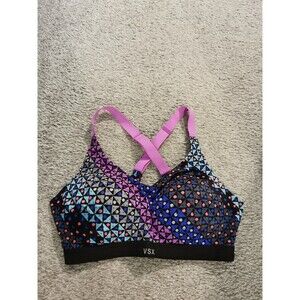 Victoria's Secret VSX bra black pink purple multicolor size 32 D